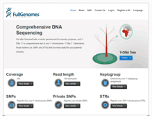 Tablet Screenshot of fullgenomes.com